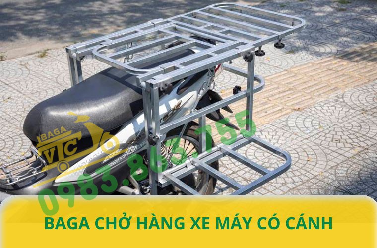 giá chở hàng xe máy có cánh